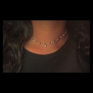 Handmade glass-beaded necklace🤩